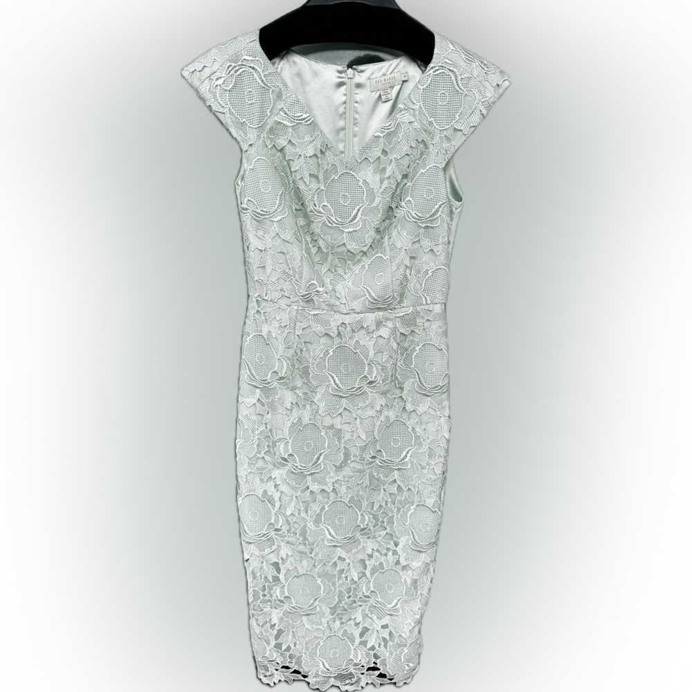Elegant White Lace Dress TED BAKER